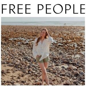 FREE PEOPLE | Cotton Button-Down Blouse